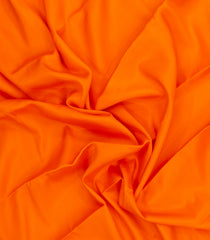 Orange Woven Mysore Silk Saree With Contrast Zari Border-MS3616