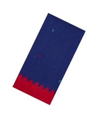 Violet Handloom Bengal Cotton Saree With Buttas & Temple Border-BG1976