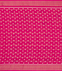 Hot Pink Printed Synthetic Dola Silk Saree With Zari Border-BL5058