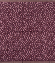 Burgundy Printed Synthetic Dola Silk Saree With Zari Stripes-BL5506