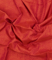 Red Handloom Soft Silk Saree With Floral Motifs-SO4612