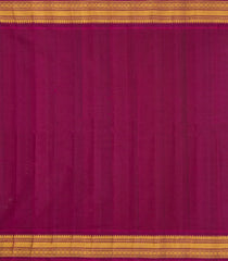 Dark Olive Handloom Gadwal Silk Cotton Saree With Buttas-GA0359
