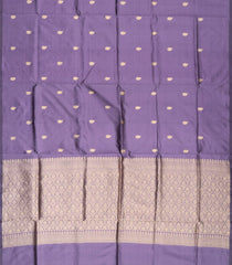 Lilac Handloom Banarasi Silk Saree With Mango Motifs-BE1546