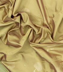 Cardamom Green Woven Blended Aura Saree With Zari Buttas & Zari Border-BL5816