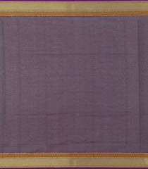 Purple Handloom Silk Cotton Saree With Zari Buttas-SC4264