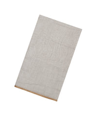 Taupe Printed Synthetic Linen Saree With Contrast Pallu-SY0323