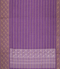 Lilac Printed Art Dola Silk Saree With Stripes & Printed Pallu-BL5756