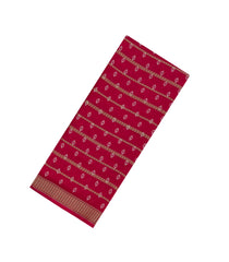 Crimson Printed Synthetics Dola Saree Zari Stripes-BL5290