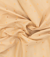 Taupe Handloom Gadwal SICO Saree With Cotton Body & Silk Border-GA0405