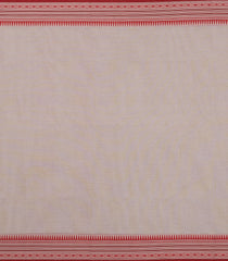Taupe Woven Bengal Cotton Saree With Contrast Temple Border-BG1804