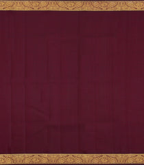 Maroon Handloom Kanchipuram Silk Saree With Buttas-KA15138