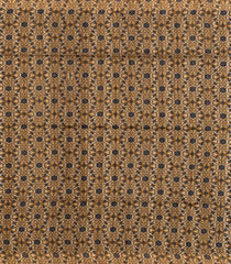 Navy Blue Handloom Dupion Silk Saree With Buttas & Printed Pallu-DS0548