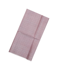 Dusty Pink Woven Tussar Silk Saree With Checks-TU3296