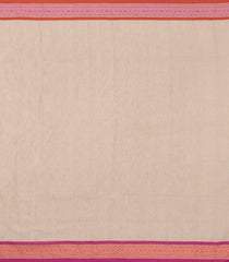 Taupe Handloom Bengal Cotton Saree With Floral Motifs-BG1628