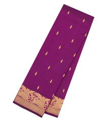 Magenta Handloom Silk Saree With Darbar Krishna Pallu-KA16413