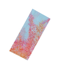 Turquoise Printed Synthetic Linen Saree With Abstract Motifs-SY0153