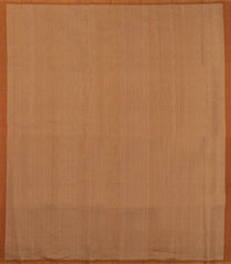 Rust Handloom Soft Silk Saree With Stripes-SO4637