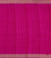 Magenta Printed Synthetics Dola Zari Lining With Jacquard Zari Border-BL5181