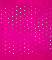 Hot Pink Handloom Banarasi Silk Saree With Floral Kanchipuram Butta Silk Sarees-BE1891