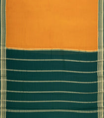 Mango Yellow Woven Mysore Silk Saree With Contrast Zari Border-MS3825
