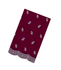 Magenta Woven Synthetic Blended Saree With Embroidered Motifs-EN2072