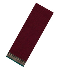 Maroon Woven Chirala Cotton Saree With Temple Border-CR1420