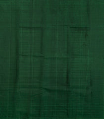 Black Handloom Kanchipuram Silk Saree With Checks & Contrast Pallu-KA14656