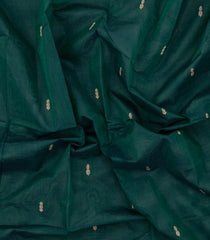 Sea Green Woven Chettinad Cotton Saree With Buttas & Contrast Border-CN1834