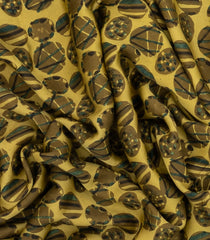 Black Printed Silk Saree With Floral Motifs-PS0720