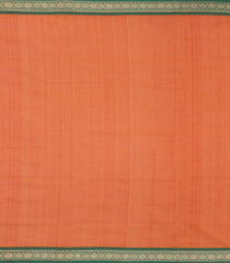 Orange Handloom Silk Cotton Saree With Zari Buttas-SC4545