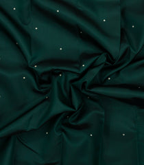 Bottle Green Handloom Kanchipuram Silk Saree With Buttas-KA16155