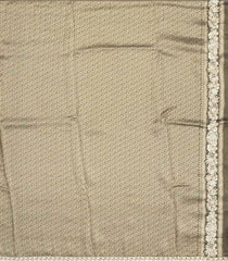 Taupe Woven Blended Viscose Saree With Embroidered Floral Motifs-BL3831