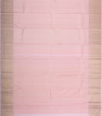 Baby Pink Handloom Kanchipuram Bridal Silk Saree With Zari Motifs-KA16271
