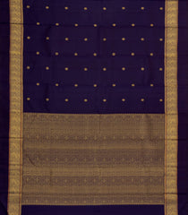 Violet Handloom Kanchipuram Silk Saree With Chakaram Buttas-KA14886