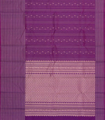 Purple Handloom Soft Silk Saree With Zari Stripes-SO4650