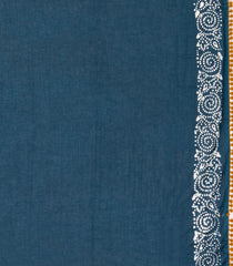 Mustard Printed Jaipur Cotton Saree With Tie & Dye Motifs-JC1862