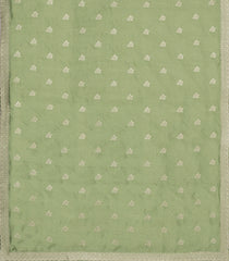 Cardamom Green Woven Synthetic Blended Saree With Embroidered Motifs-EN2076