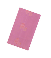 Dusty Pink Handloom Soft Silk Saree With Floral Zari Motifs-SO4354
