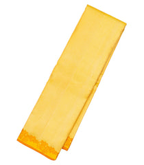 Yellow Handloom Kanchipuram Silk Saree With Meena Floral Border-KA13104