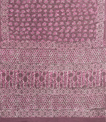 Lilac Printed Jaipur Cotton Saree With Floral Motifs-JC1824