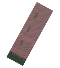 Dark Brown Woven Rasipuram Cotton Saree With Floral Buttas-RA2567