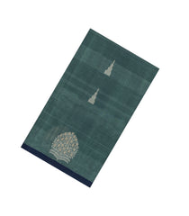 Shadow Green Handloom Village Cotton Saree With Buttas-VC1648