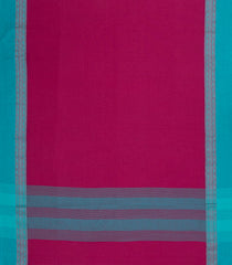 PInk Woven Bengal Cotton Saree With Contrast Border-BG1726