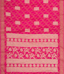 Pink Printed Synthetic Dola Silk Saree With Floral Motifs -SY0151