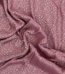 Dusty Pink Woven Mysore Silk Saree With Floral Motifs-MS3527