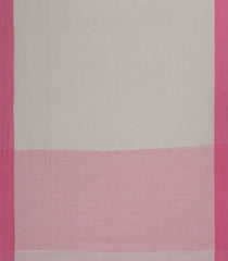 Taupe Woven Bengal Cotton Saree With Pink Border-BG1540