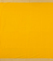 Yellow Handloom Bengal Cotton Saree With Beige Border-BG1541