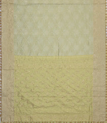 Cardamom Green Woven Pure Silk Saree With Woven & Hand Embroidered Motifs-EN1799