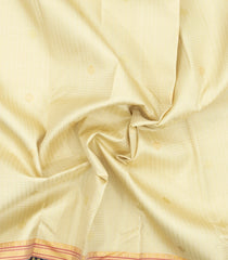 Multi Colour Handloom Korvai Kanchipuram Silk Saree With Checks-KA16222