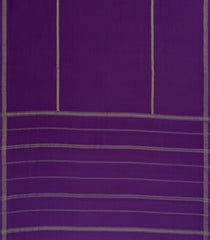 Purple Woven Mysore Silk Saree With Pure Zari Stripes-MS3291